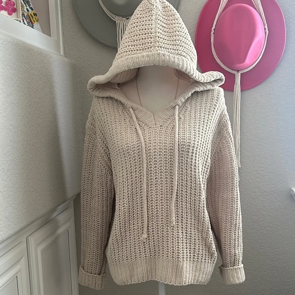 POL - Cream Knit Oversized Sweater - NWT -Small - Picture 8 of 9